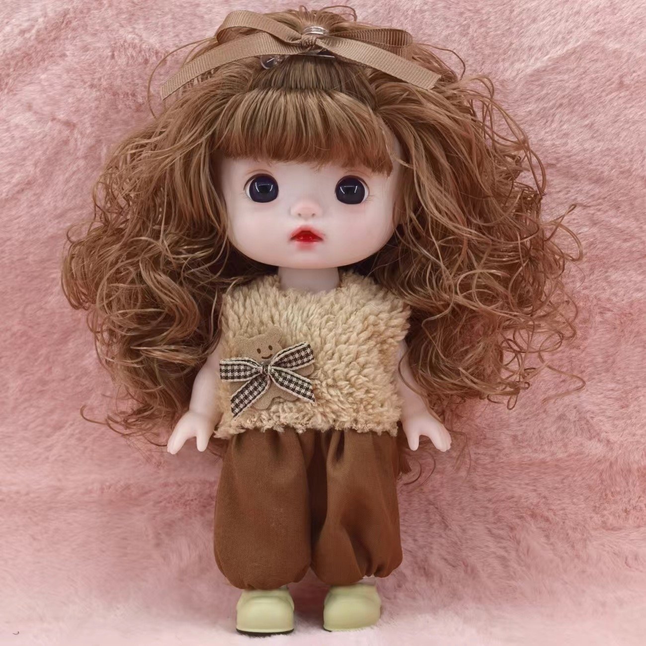 Popular Fashion 22cm Mini Cute Ball Joint Toy Little Girl Playing Games Christmas Gift BJD Princess Doll