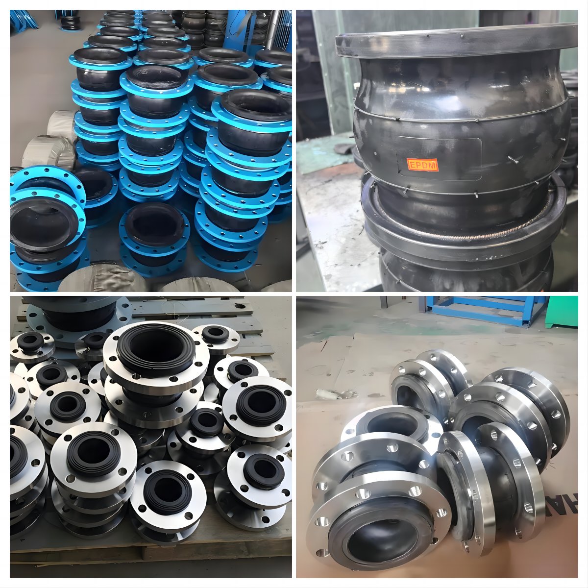 Stainless Steel Single Ball Rubber Expansion Joint Flexible Bellow Compensator Anti-Vibration Flange EPDM Rubber Swivel Joint