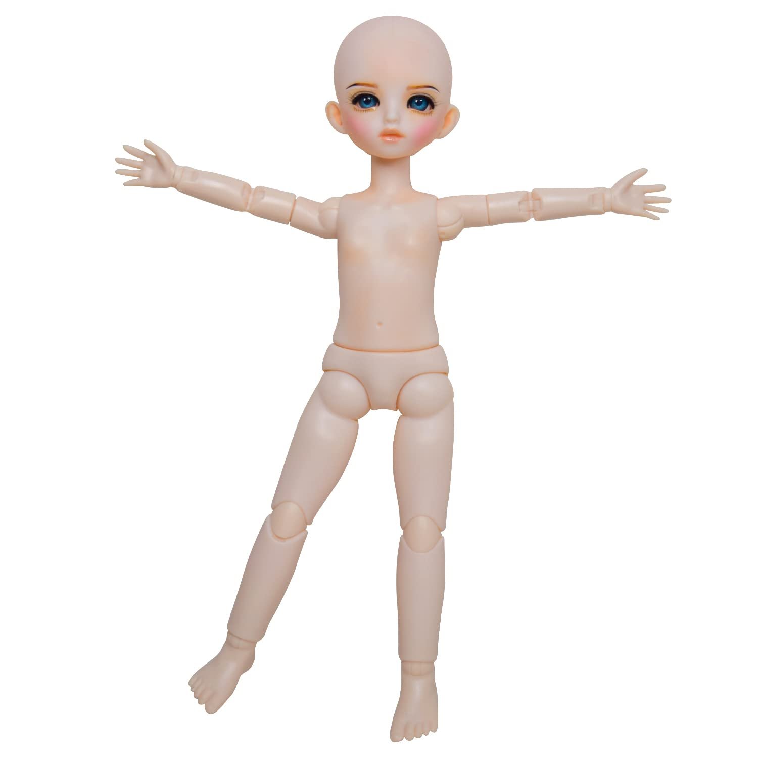 Customized Small Volume Batch Prototypes Full Ball Jointed BJD Doll Head 3d Printing Service Resin Casting Service