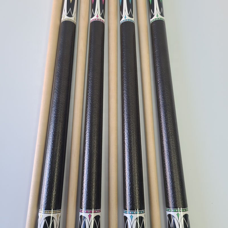 Hot Sale Jassinry New Arrival Pool Billiard Cues 4 Colors with 3/8-18 Pin Maple Wood Cheap 9-ball Pool Cue Stick Billiard Cue