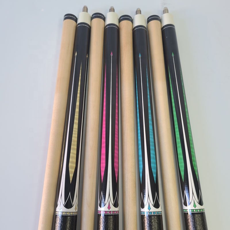 Hot Sale Jassinry New Arrival Pool Billiard Cues 4 Colors with 3/8-18 Pin Maple Wood Cheap 9-ball Pool Cue Stick Billiard Cue