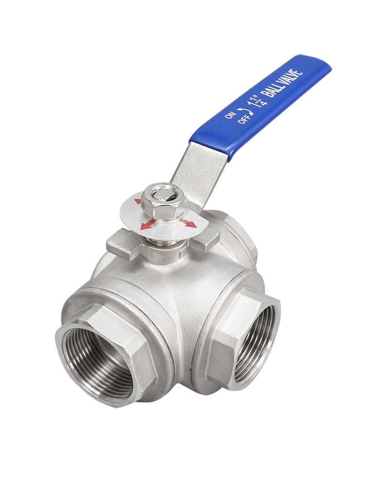 T/L Stainless Steel 304 316L Three-way Male/female Manual Ball Valve