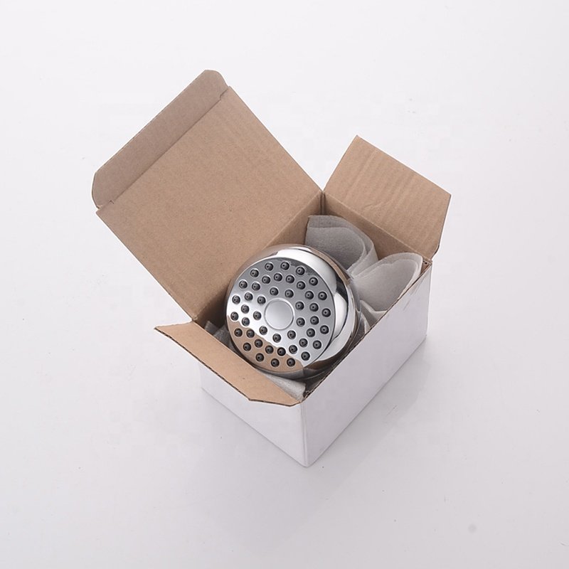 High Pressure Shower Head - 3 Inch Anti-clog Anti-leak Fixed Chrome Showerhead - Adjustable Metal Swivel Ball Joint with Filter
