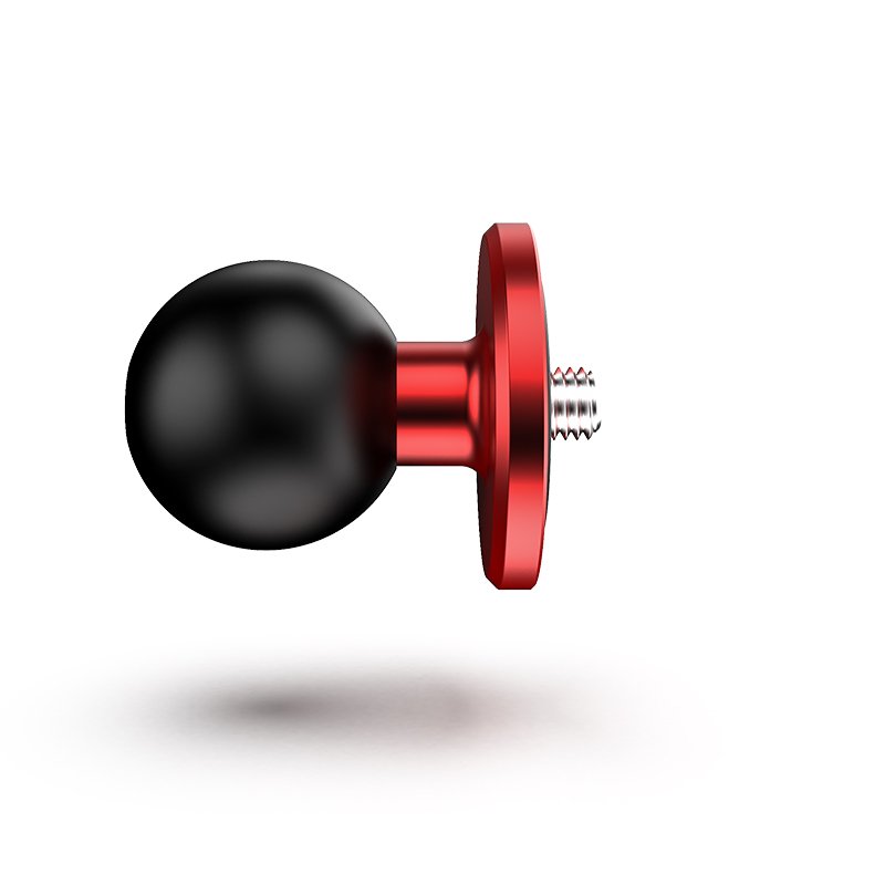 Wholesale Price Aluminum Gimbal Base with 1 Inch TPU Ball Mounting Action Camera Phone Ball Joint Base Compatible