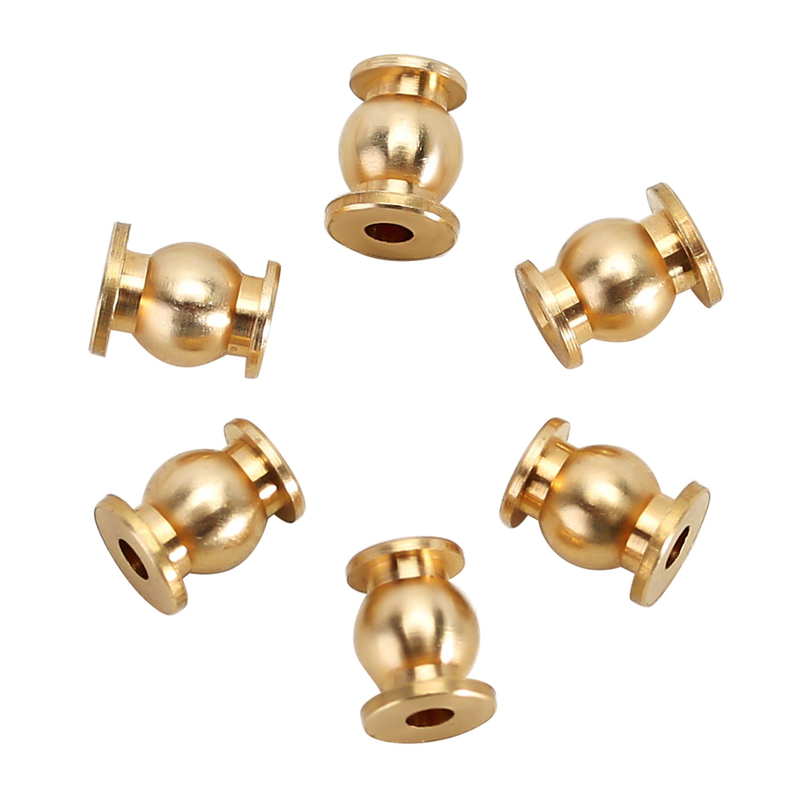 20PCS Aluminum or Brass Shock Links Joint Balls Pivot Balls with O-rings for 1/24 RC Crawler Car Axial SCX24 Upgrade
