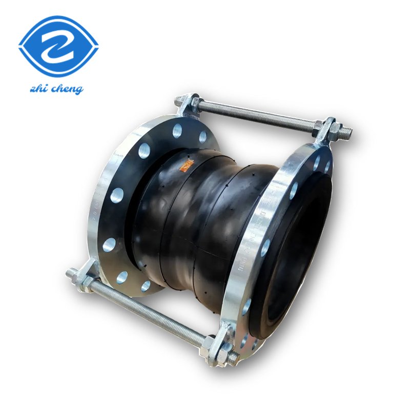 Corrosion Resistant Rubber Expansion Joint Flexible Rubber Stainless Steel Flange Double Ball Rubber Flexible Joints