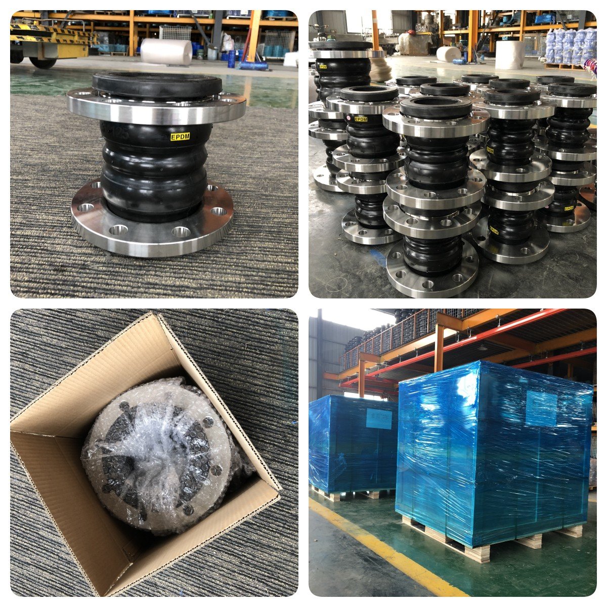 Corrosion Resistant Rubber Expansion Joint Flexible Rubber Stainless Steel Flange Double Ball Rubber Flexible Joints