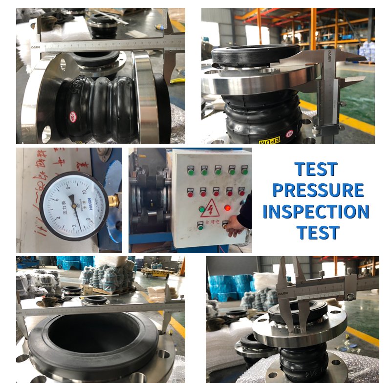 Corrosion Resistant Rubber Expansion Joint Flexible Rubber Stainless Steel Flange Double Ball Rubber Flexible Joints