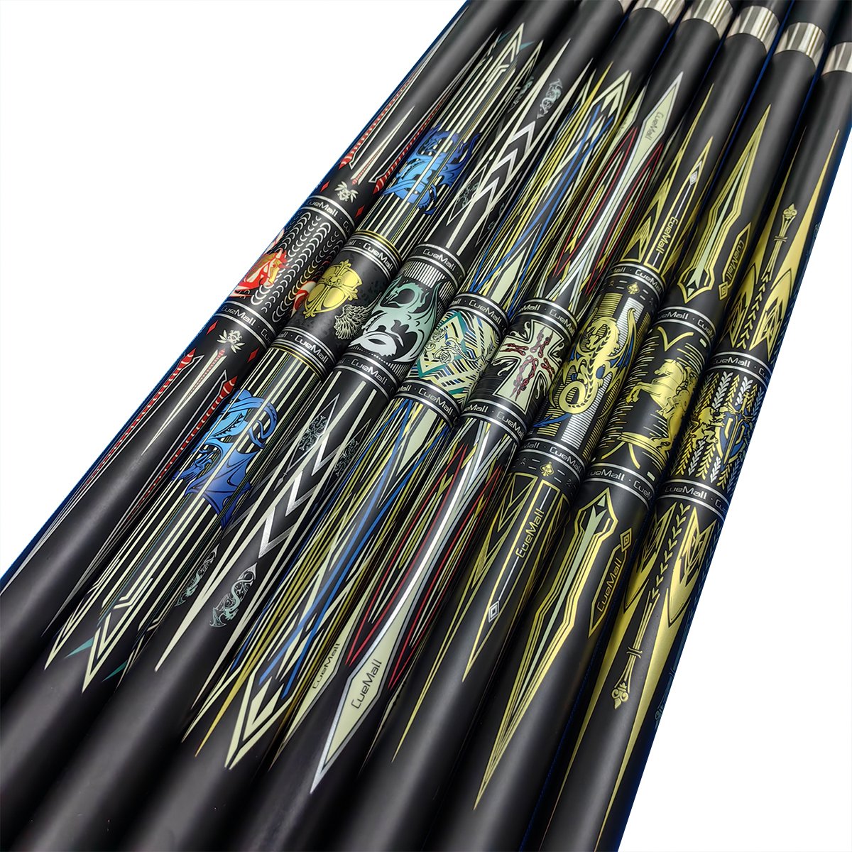 Hot Sell Premium 57 " Stainless Steel Joint Carbon Fiber 13mm 1/2 Billiard Pool Cue Stick