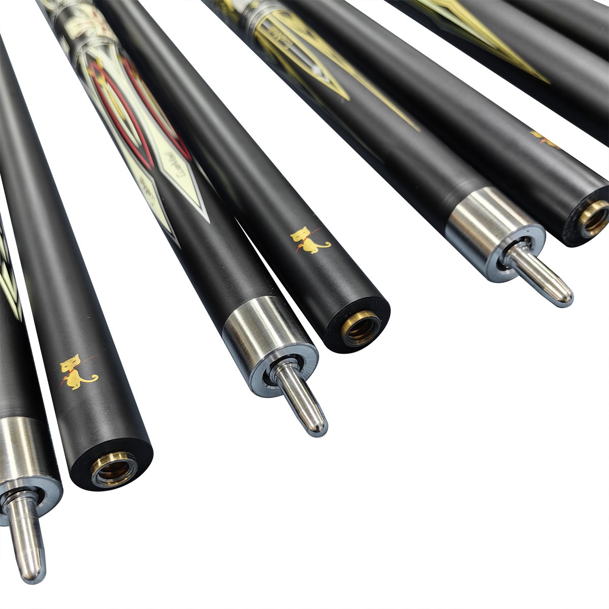 Hot Sell Premium 57 " Stainless Steel Joint Carbon Fiber 13mm 1/2 Billiard Pool Cue Stick