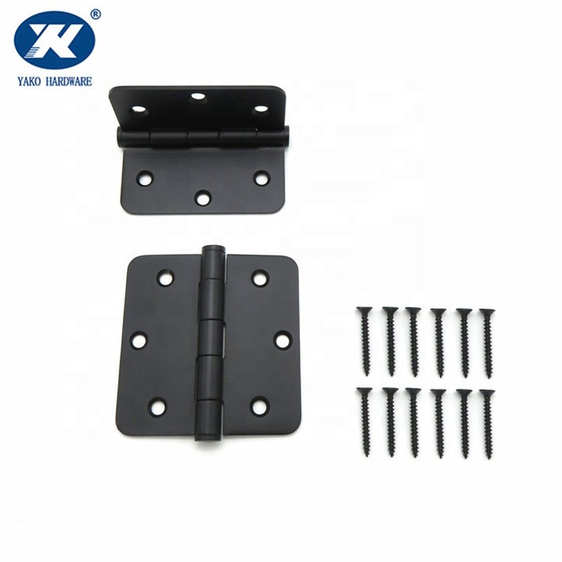 Matty Black Stainless Steel Plain Joint Ball-Bearing-Free Butt Door Hinges