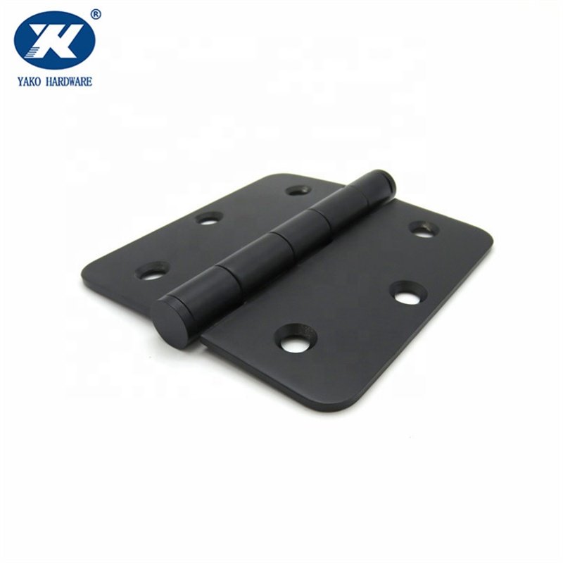 Matty Black Stainless Steel Plain Joint Ball-Bearing-Free Butt Door Hinges