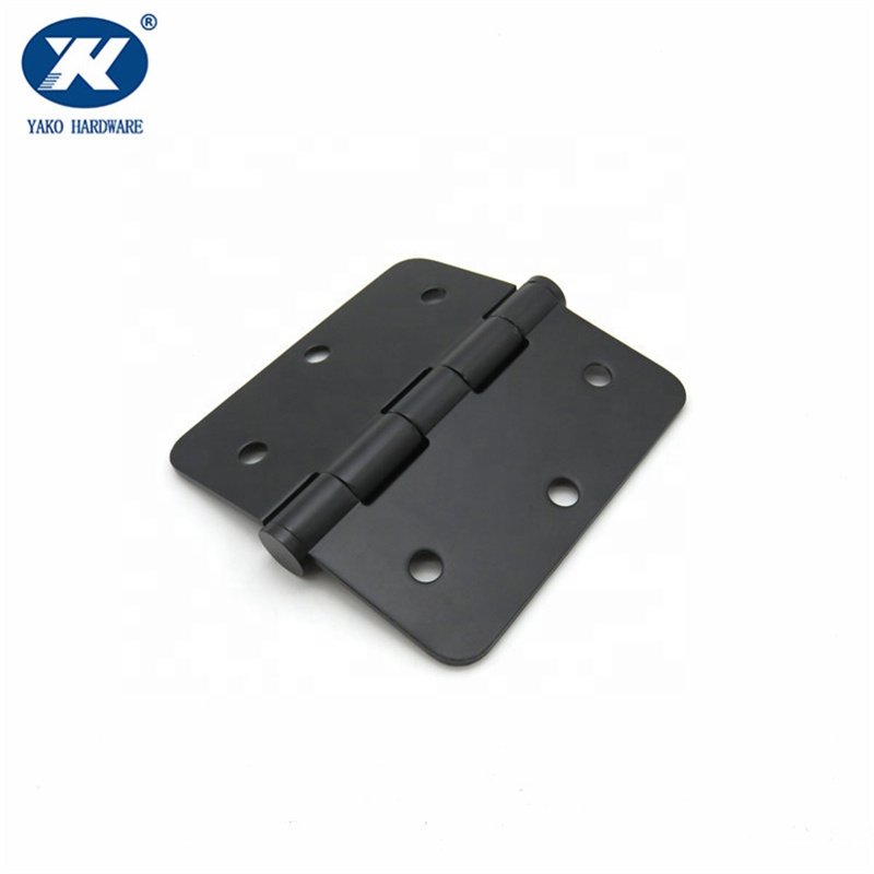 Matty Black Stainless Steel Plain Joint Ball-Bearing-Free Butt Door Hinges