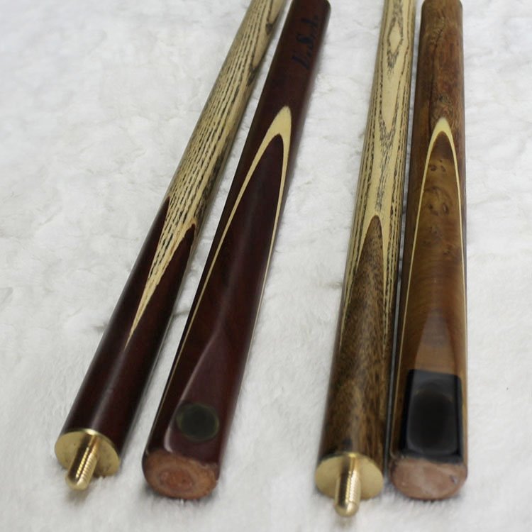 One-Piece or 3/4 Ebony BILLIARD CUE STICK with 9.5 mm Tip for Snooker