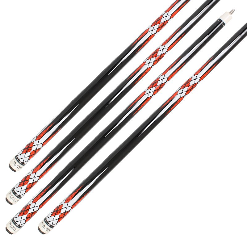 TQG-SX-069-4 Handmade Leather Stainless Steel Snooker Billiard Cues Factory Direct Sale-Cheap Pool Cue Accessories Maple Butt