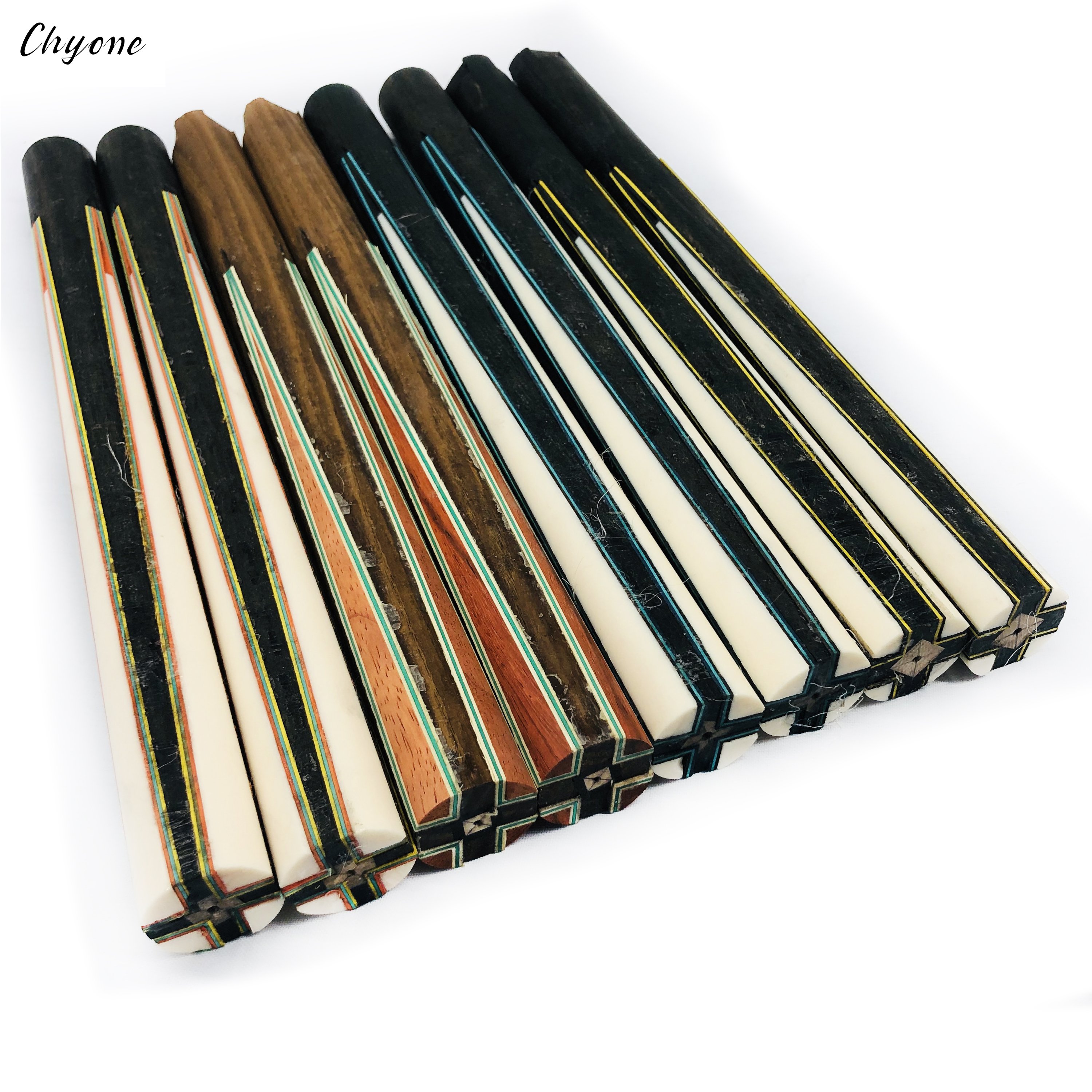 Half-finished Carom Cue Chyone 8points / 12points Custom Veneers Inlay Pool Cue Straight Billiard Cues