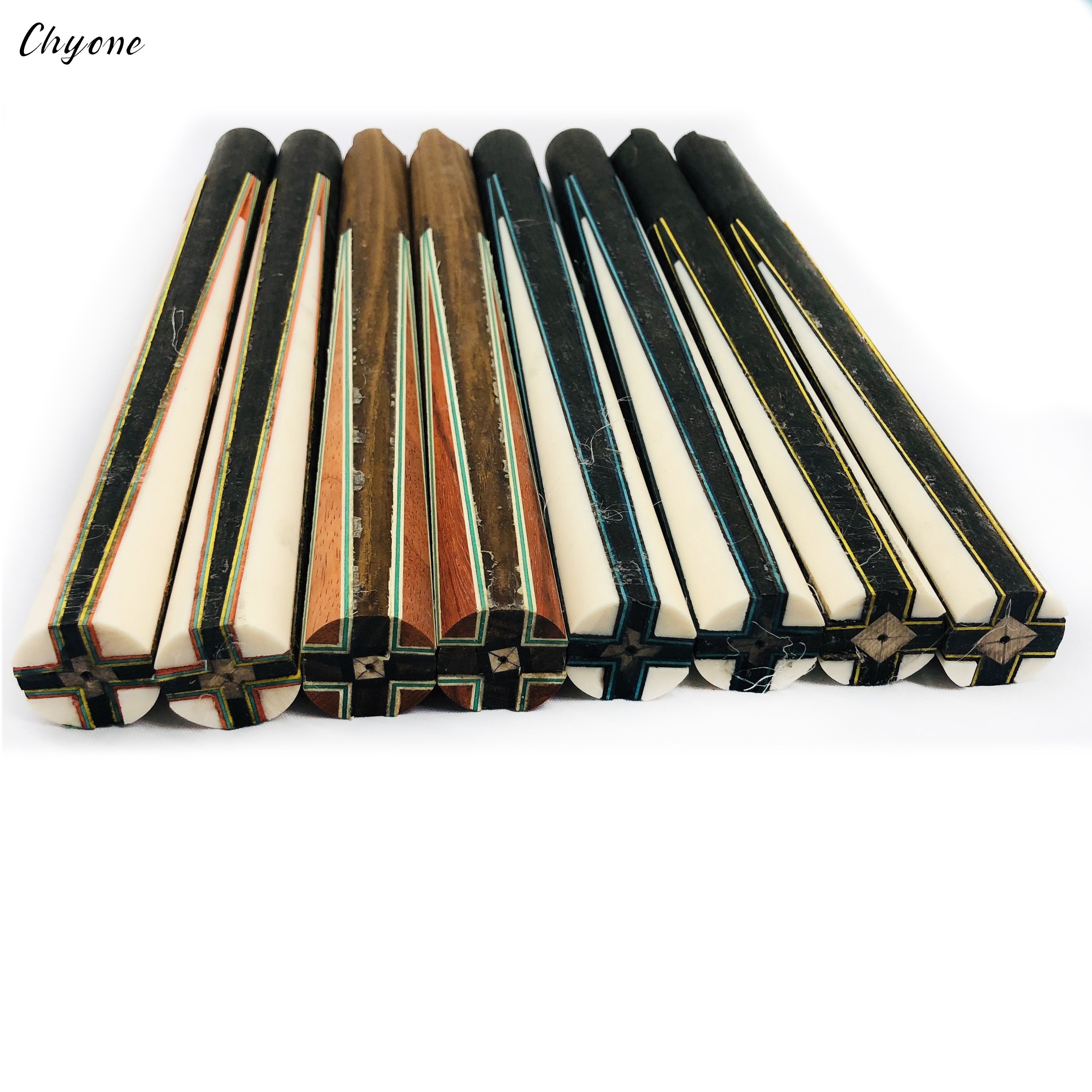 Half-finished Carom Cue Chyone 8points / 12points Custom Veneers Inlay Pool Cue Straight Billiard Cues
