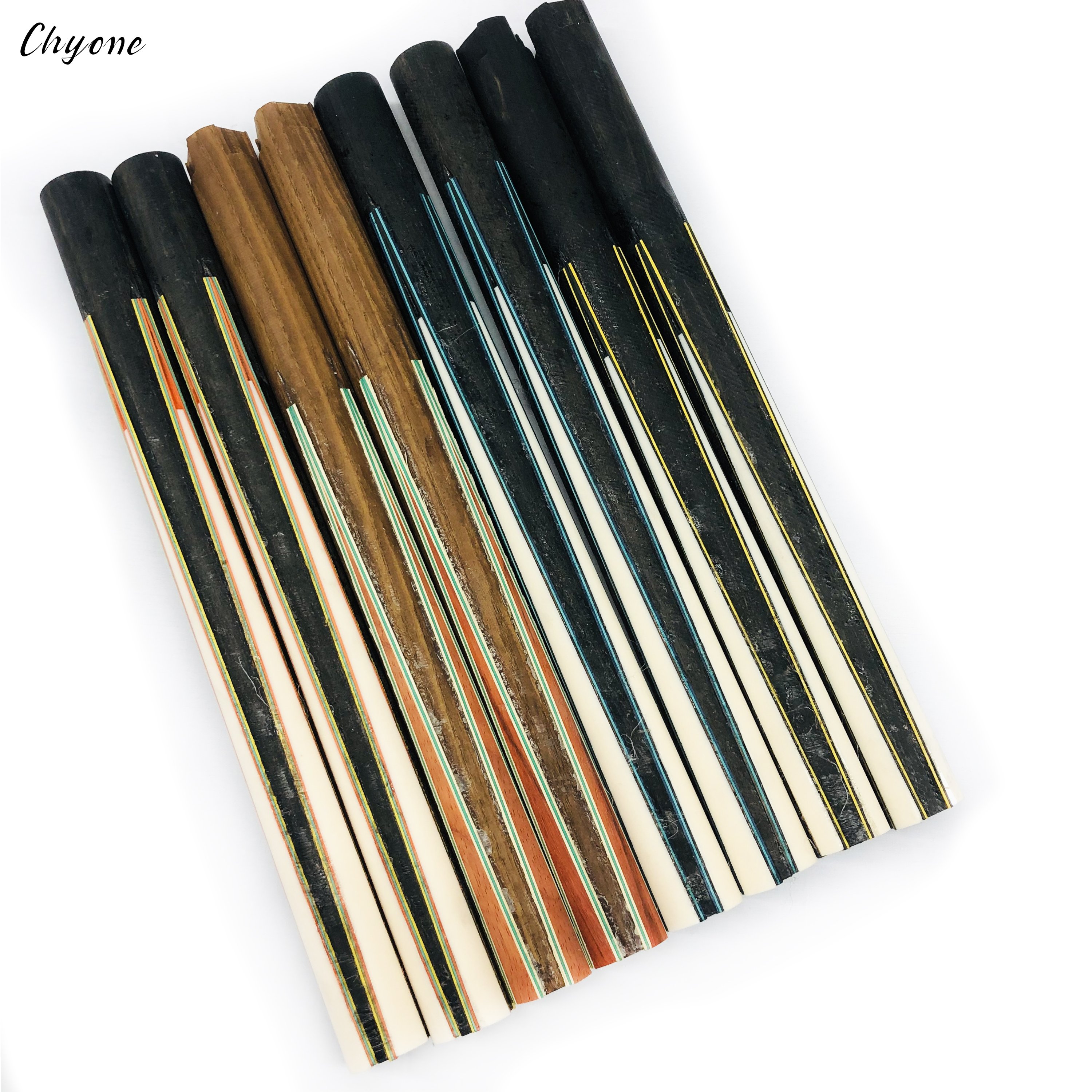 Half-finished Carom Cue Chyone 8points / 12points Custom Veneers Inlay Pool Cue Straight Billiard Cues
