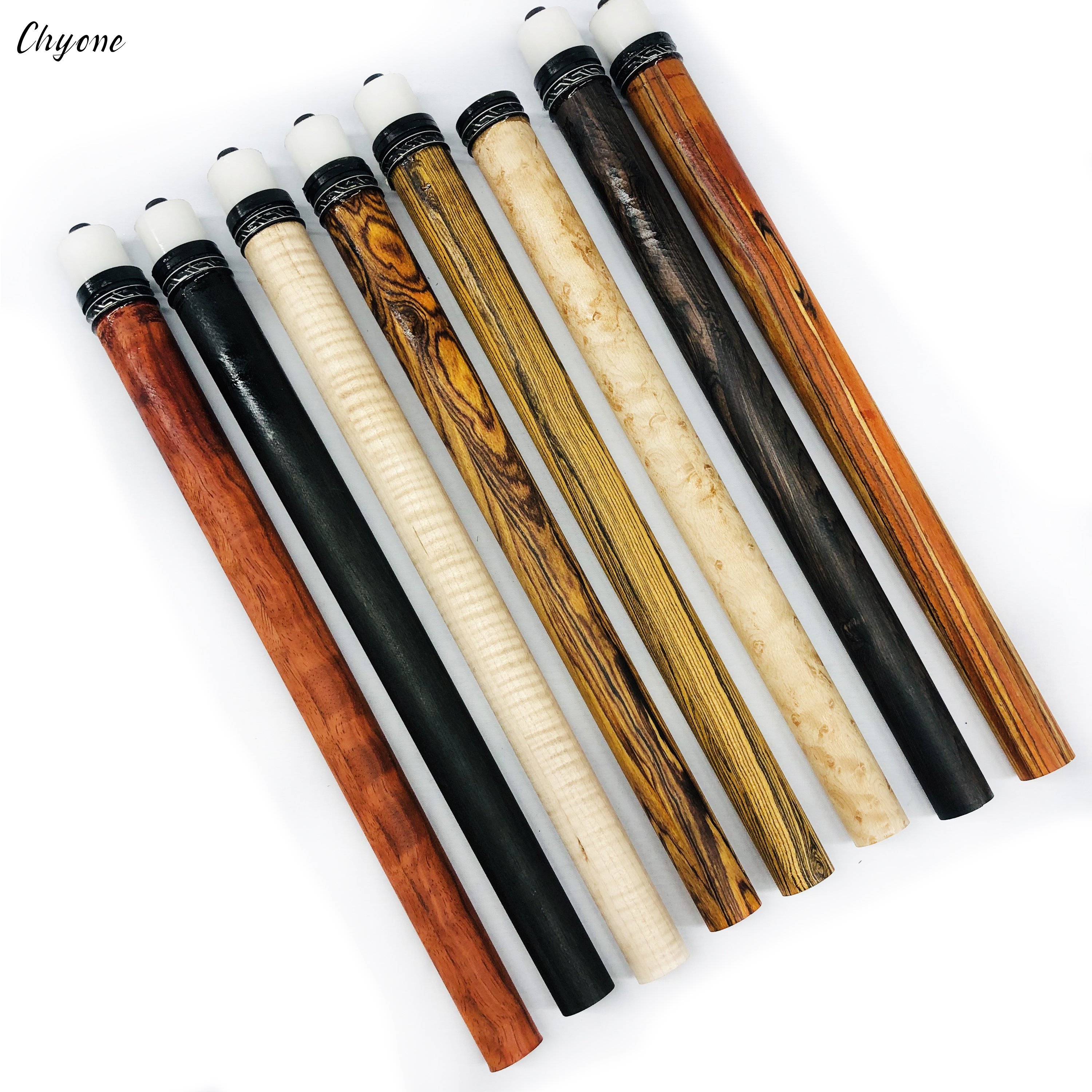 Half-finished Carom Cue Chyone 8points / 12points Custom Veneers Inlay Pool Cue Straight Billiard Cues