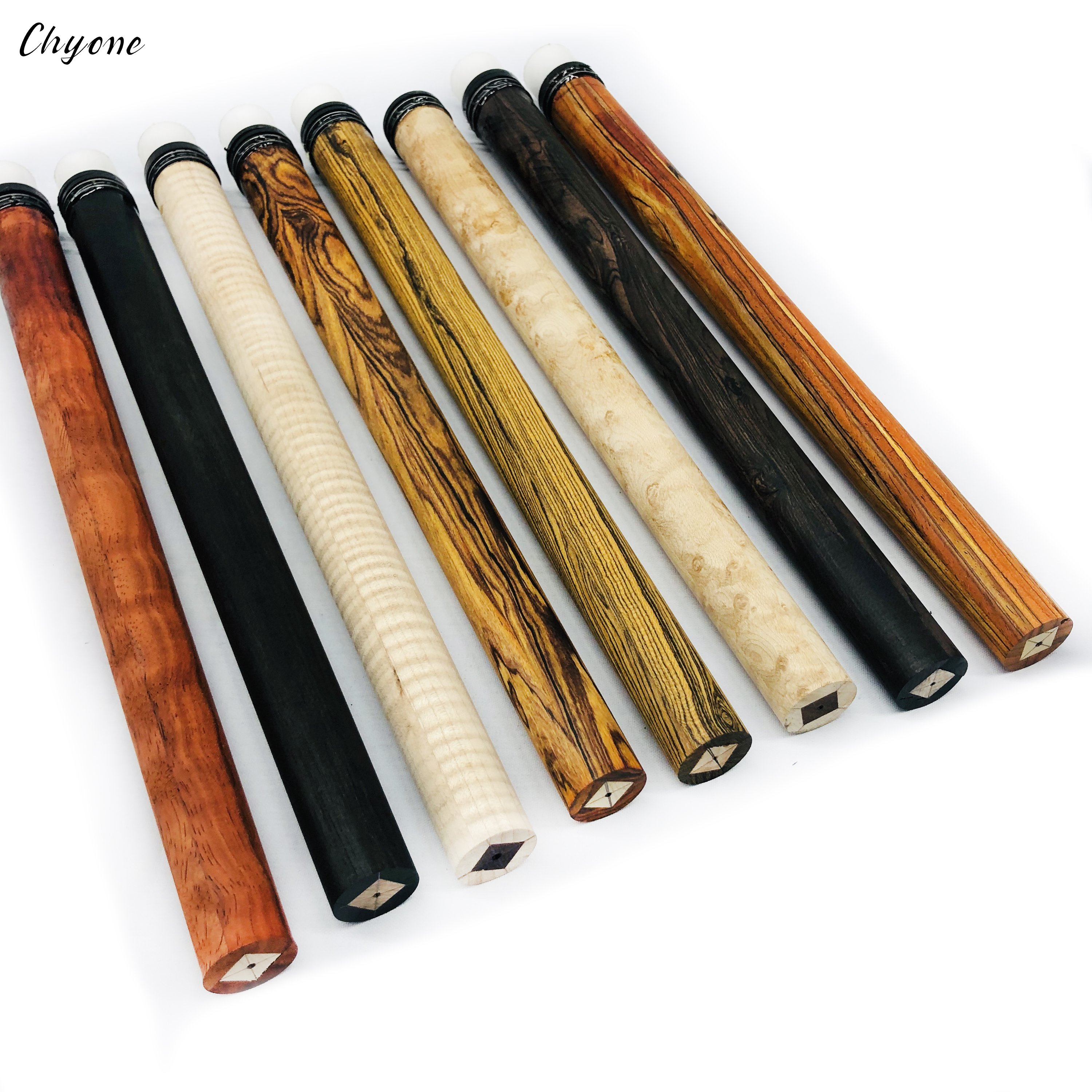 Half-finished Carom Cue Chyone 8points / 12points Custom Veneers Inlay Pool Cue Straight Billiard Cues