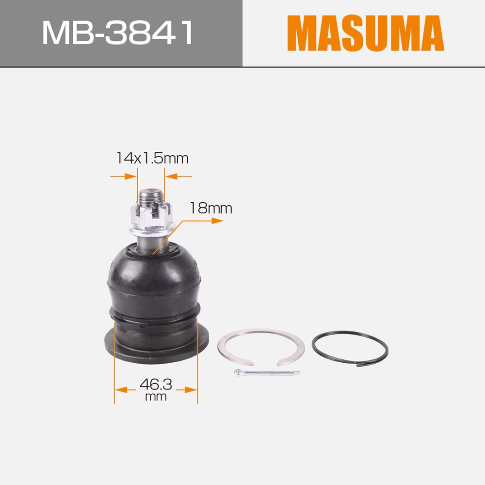 MB-3841 MASUMA Auto Suspension Systems Stainless Steel Ball Joint 48610-60050 43310-60010 43310-60020 for LEXUS GX460