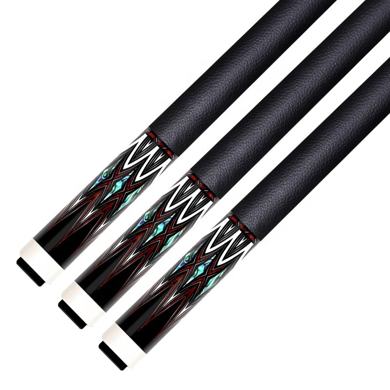 TQG-LC-085 1/2 Split 12..5mm with Multiple Designs Steel Joint and Label Maple Butt Billiards Cue Carbon Fiber Pool Cue