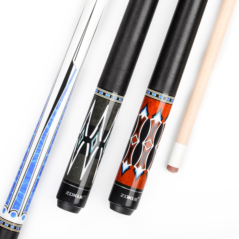 ZOKUE Russian Billiard Cue 160cm 12.75mm Radial Pin Billiard Cue Stick Featured Canadian Hard Maple Pool Cue Stick