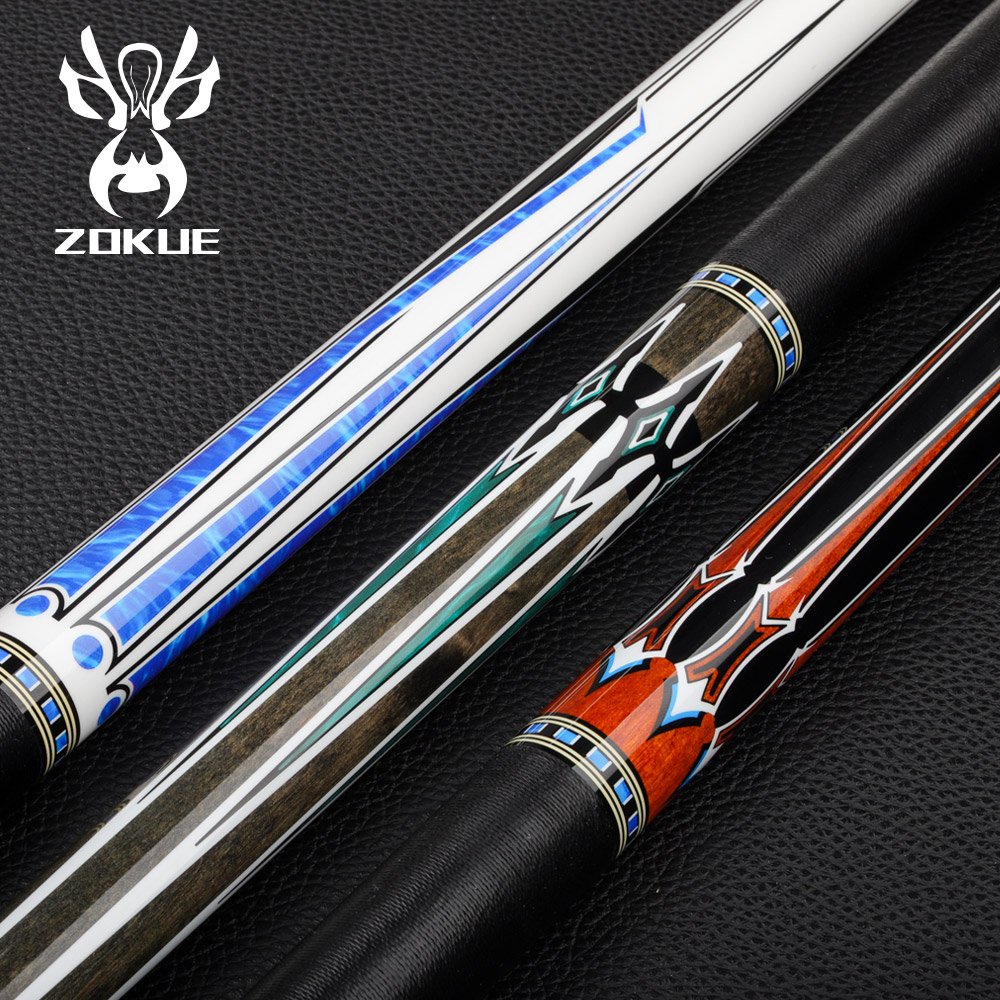 ZOKUE Russian Billiard Cue 160cm 12.75mm Radial Pin Billiard Cue Stick Featured Canadian Hard Maple Pool Cue Stick
