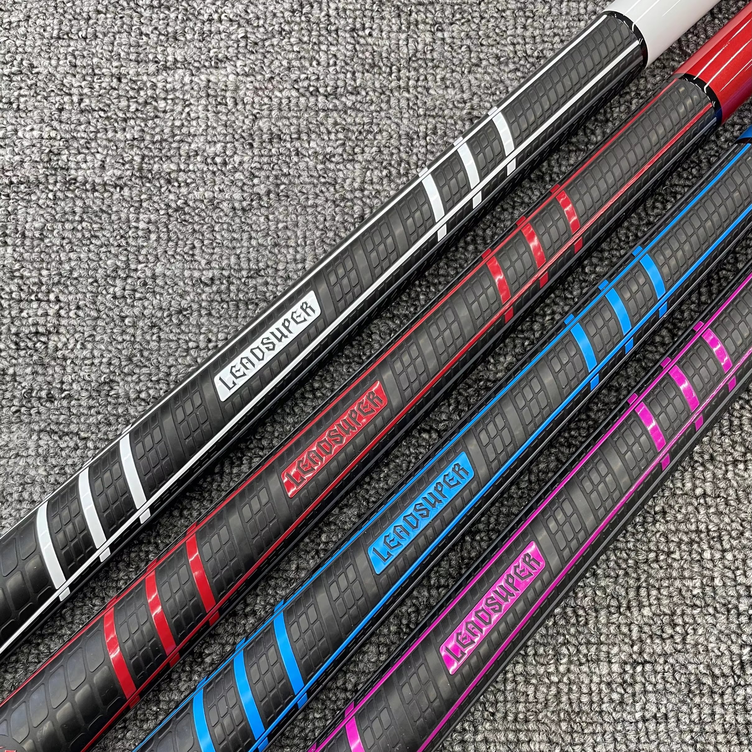 Leadsuper P14 Superior Real Carbon Fiber Shaft With12.5mm Tip and Uni-loc Joint 1/2 Billiard Pool Cue with Joint Protector
