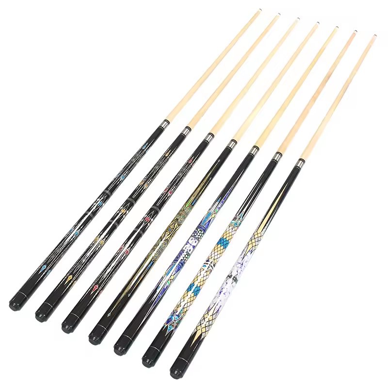 Economic Mix Colors 57" Billiard Maple Pool Cue Stick with 13mm Tip for Sale