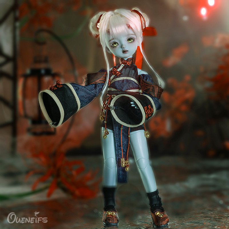 BJD Doll 1/6 Yuki Daisy Body Dark Corpse Cheongsam Goblin Fullset Surprise Dolls Anime Blythe Polly Pocket Elf