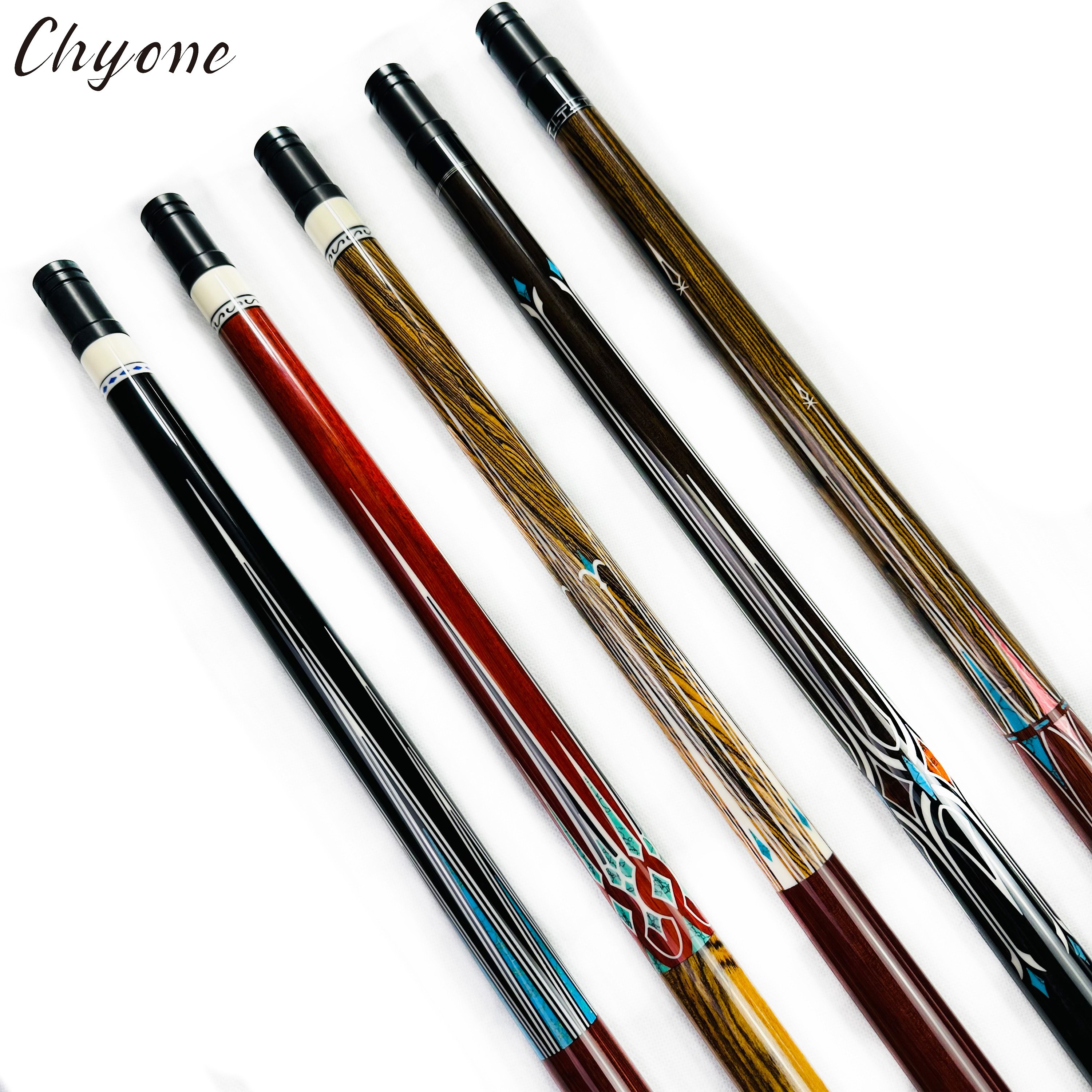 Billiard Cue Chyone Custom Abalone Shell Whole Inlay Carom Cues Canadian Hard Maple Straight Pool Cues