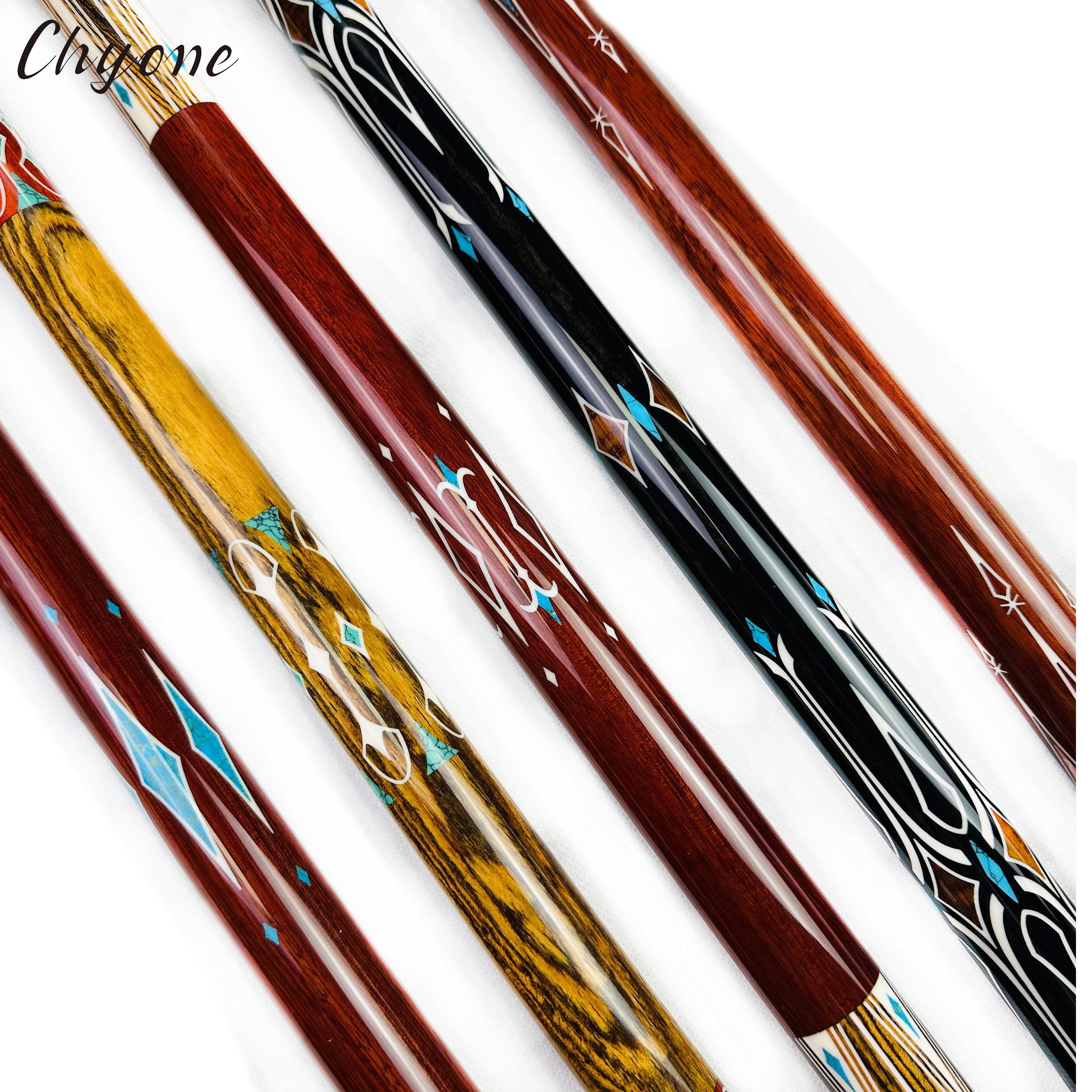 Billiard Cue Chyone Custom Abalone Shell Whole Inlay Carom Cues Canadian Hard Maple Straight Pool Cues