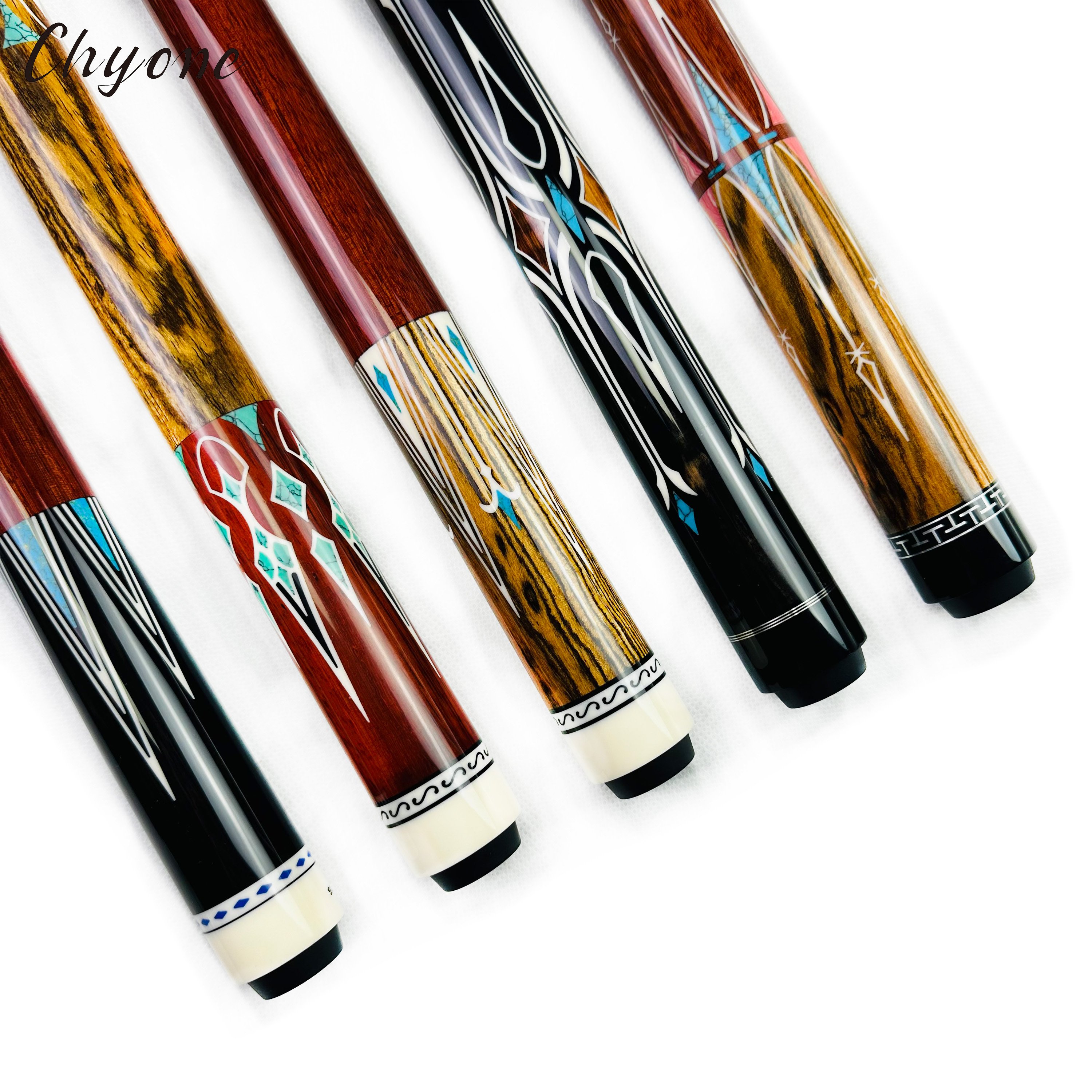 Billiard Cue Chyone Custom Abalone Shell Whole Inlay Carom Cues Canadian Hard Maple Straight Pool Cues