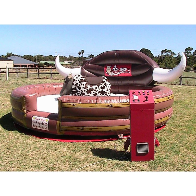 Outdoor Mechanical Game Shark/penis/ball/camel/bottle/horse Ride Inflatable Bull Rodeo for Party