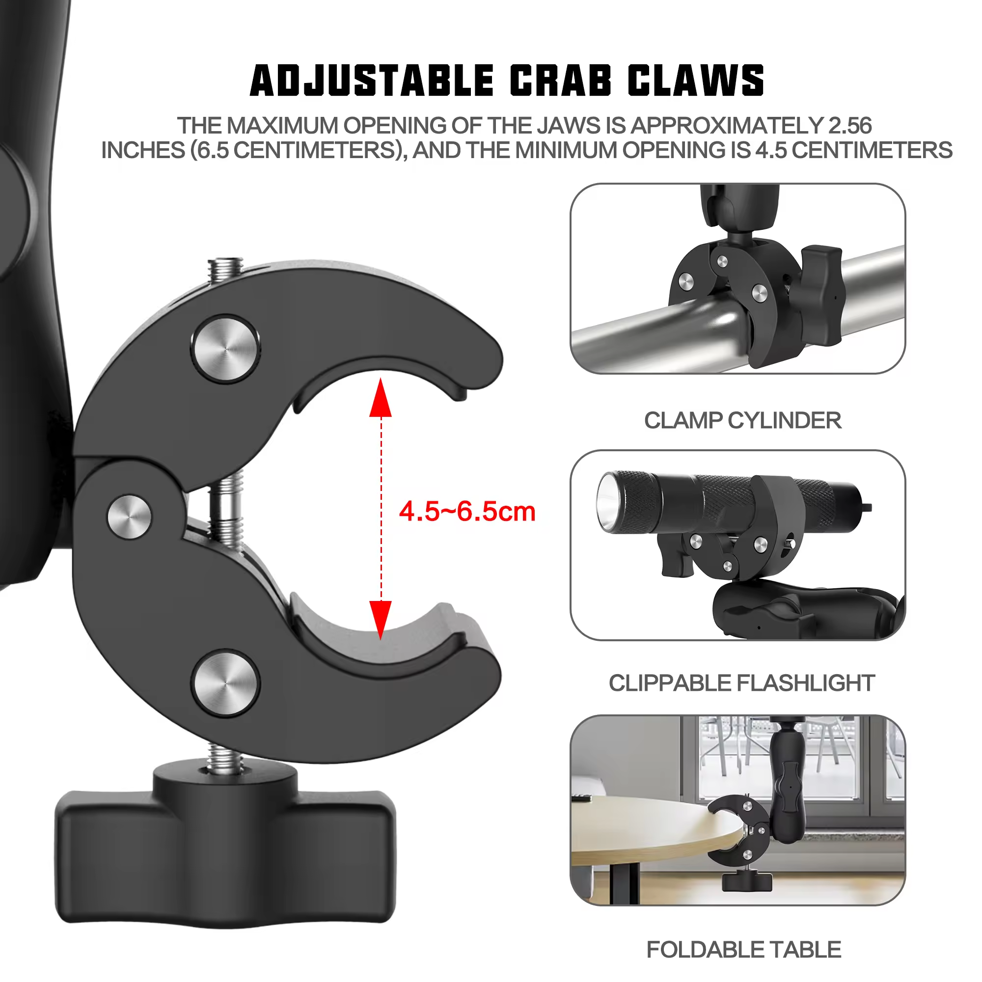Super Clamp Camera Clamp Mount Monitor 360 Ball Head Magic Arm Double Ball Head Adapter for Canon Nikon DSLR Camera