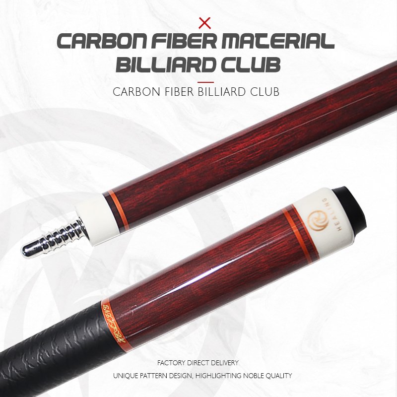 Hot! OK Healing Professional 11.8mm Carbon T700 Pool Cue Stick 19-20OZ Billiard Cues for Snooker & Pool Games