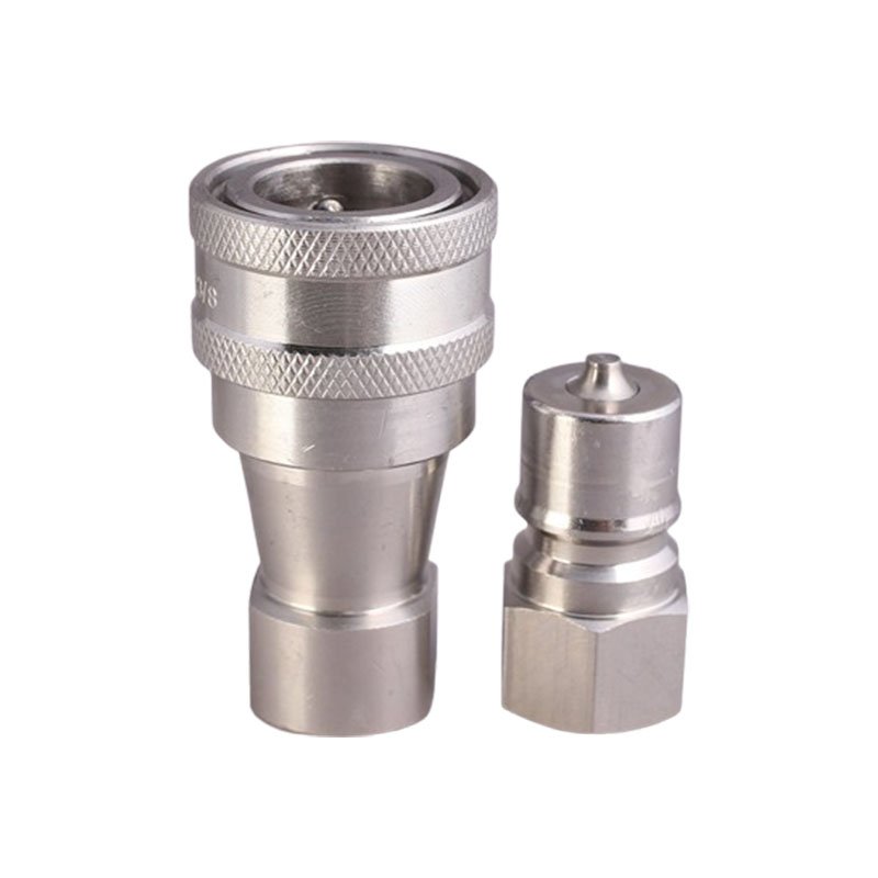 3/4 Inch KZF Hydraulic Quick Release Ball Coupling ISO 7241B Poppet Valve Nipple Quick Coupler Stainless Quick Joints