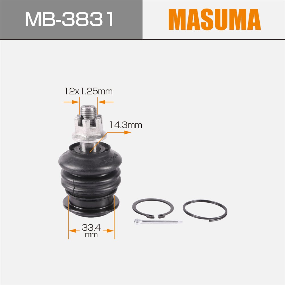 MB-3831 MASUMA Auto Suspension Systems Rear Upper Ball Joint 48630-29065 43310-39025 43310-39045 4334039386 for LEXUS IS300