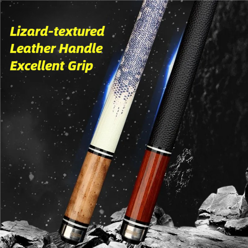 High Quality Chinese 8-ball American 9-ball High-end Billiard Cue Predator with Genuine Leather Grip and Mirror Finish Paint