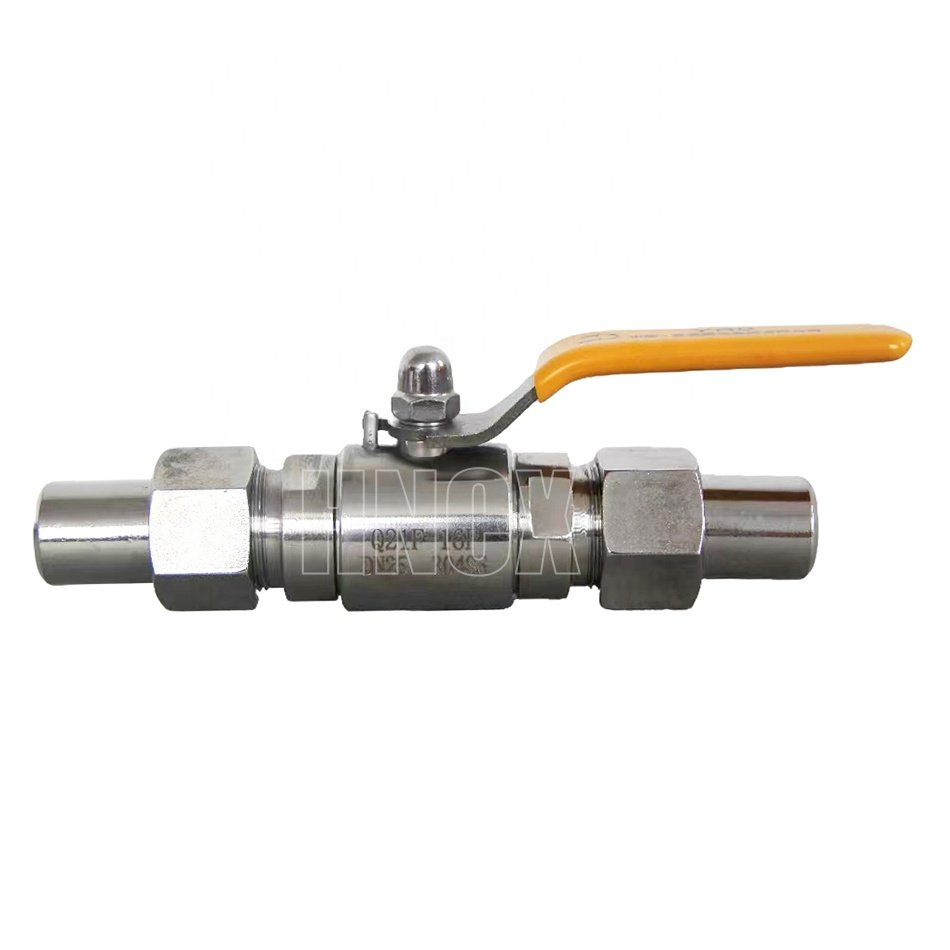 Q21F-64P Stainless Steel Welded air Source Ball Valve High Temperature Resistant External Thread Joint Butt Welding Ball Valve