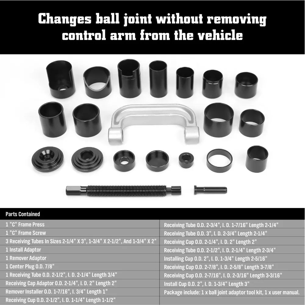 21-piece Heavy Duty Ball Joint Removal Tool Set