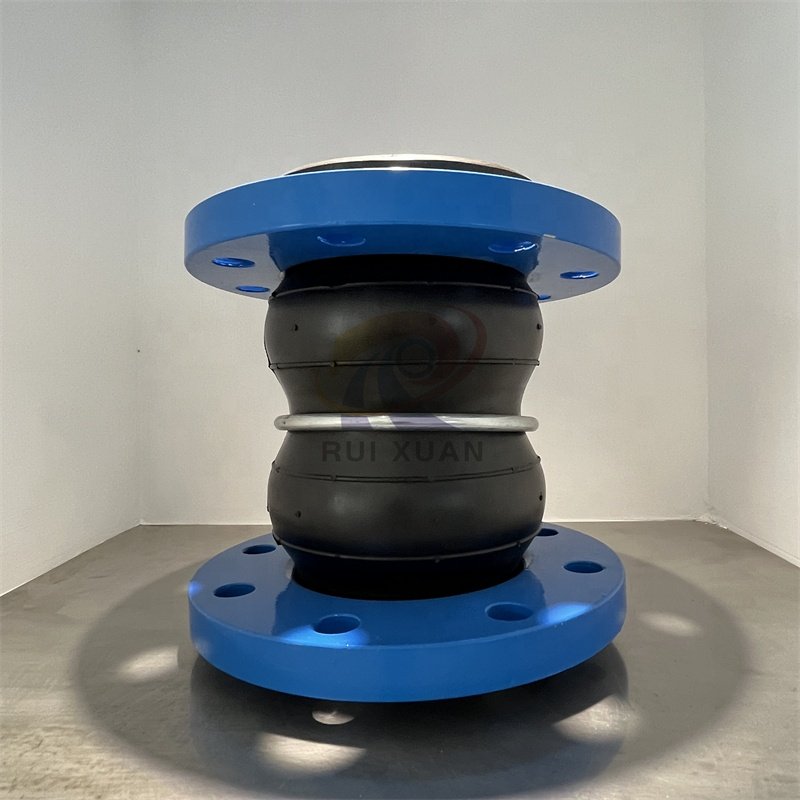 DOUBLE CARBON STEEL FLANGE Trustworthy Manufacture Factory Direct Sale Double Ball Rubber Expansion Joint