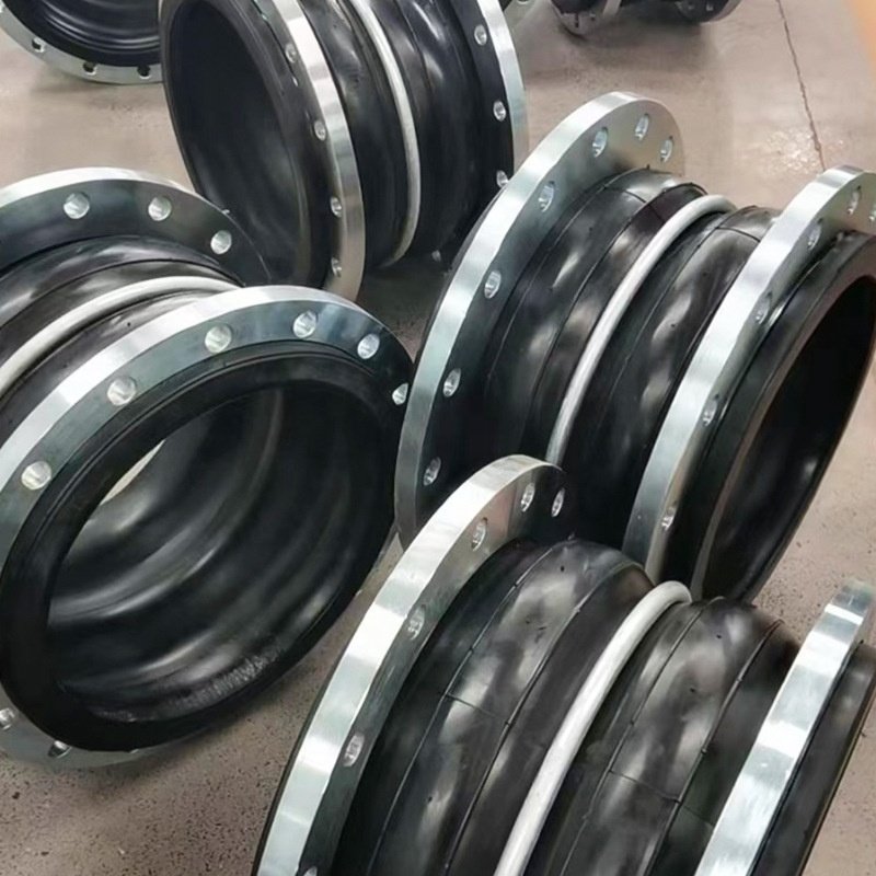 DOUBLE CARBON STEEL FLANGE Trustworthy Manufacture Factory Direct Sale Double Ball Rubber Expansion Joint