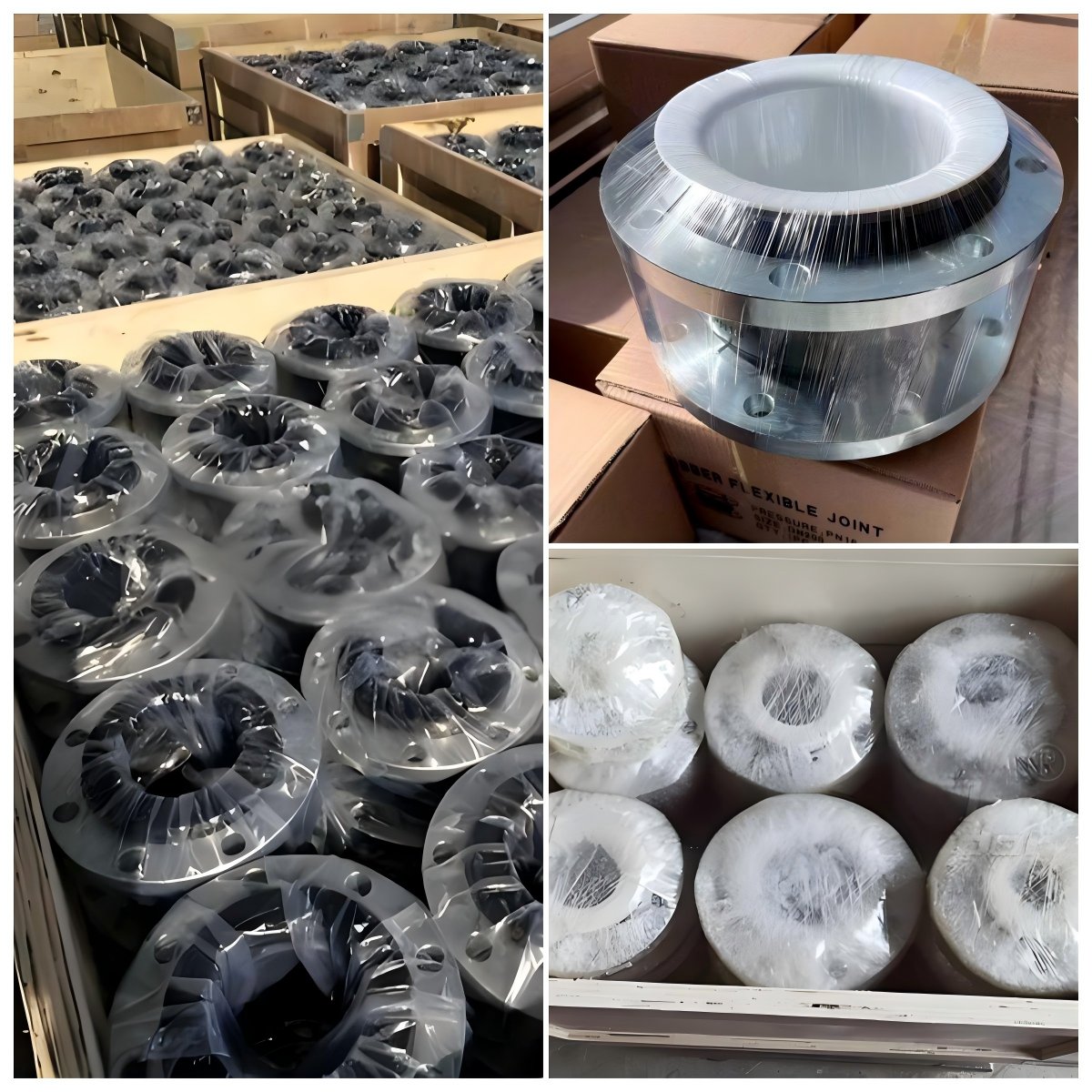 6-Inch ANSI DIN Carbon Steel Flanged EPDM Bellow Flexible Rubber Joint with Galvanised Surface JIS Standard