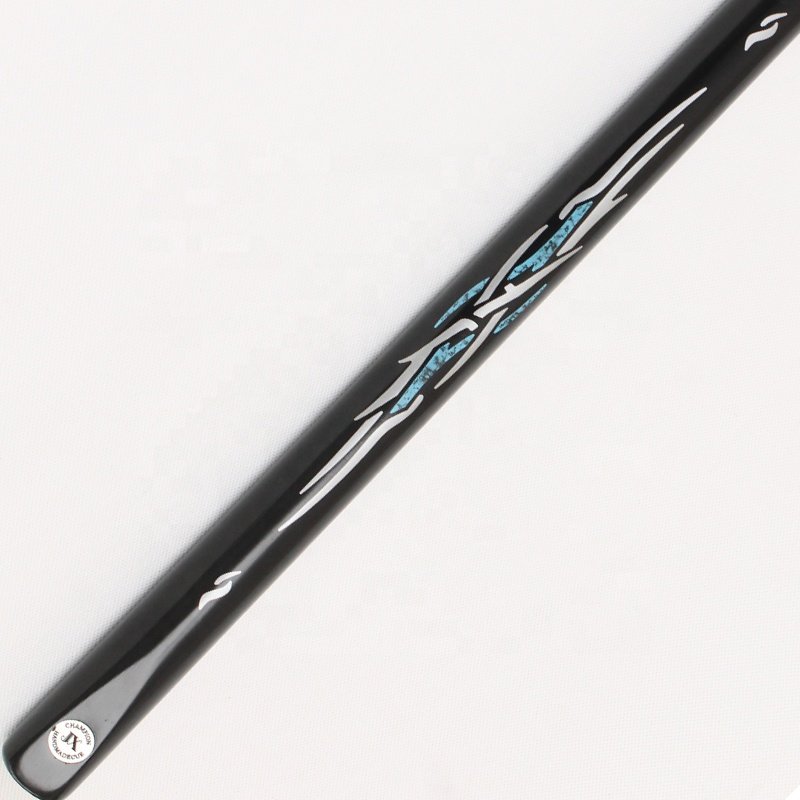 TQG-JX-031 Dyed with 10mm Tip Steel Joint and Water Benchmark Single Tube Best-Selling 57-Inch Snooker Cue Stick White Wax Wood