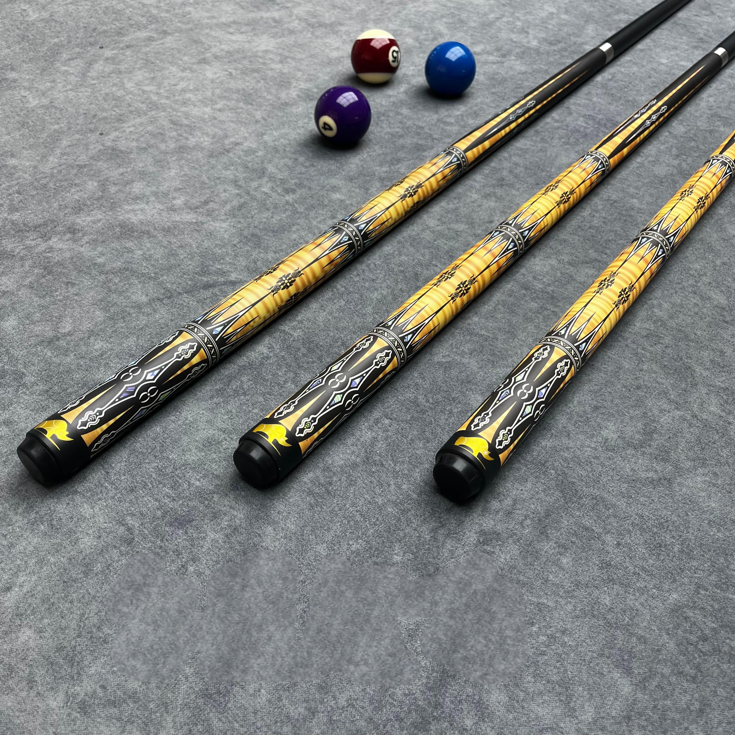 Wholesale Black Technology 1/2 Split 9.8Mm Glass Fiber Pool Cue Stick Billiard Set With Gift Accessories