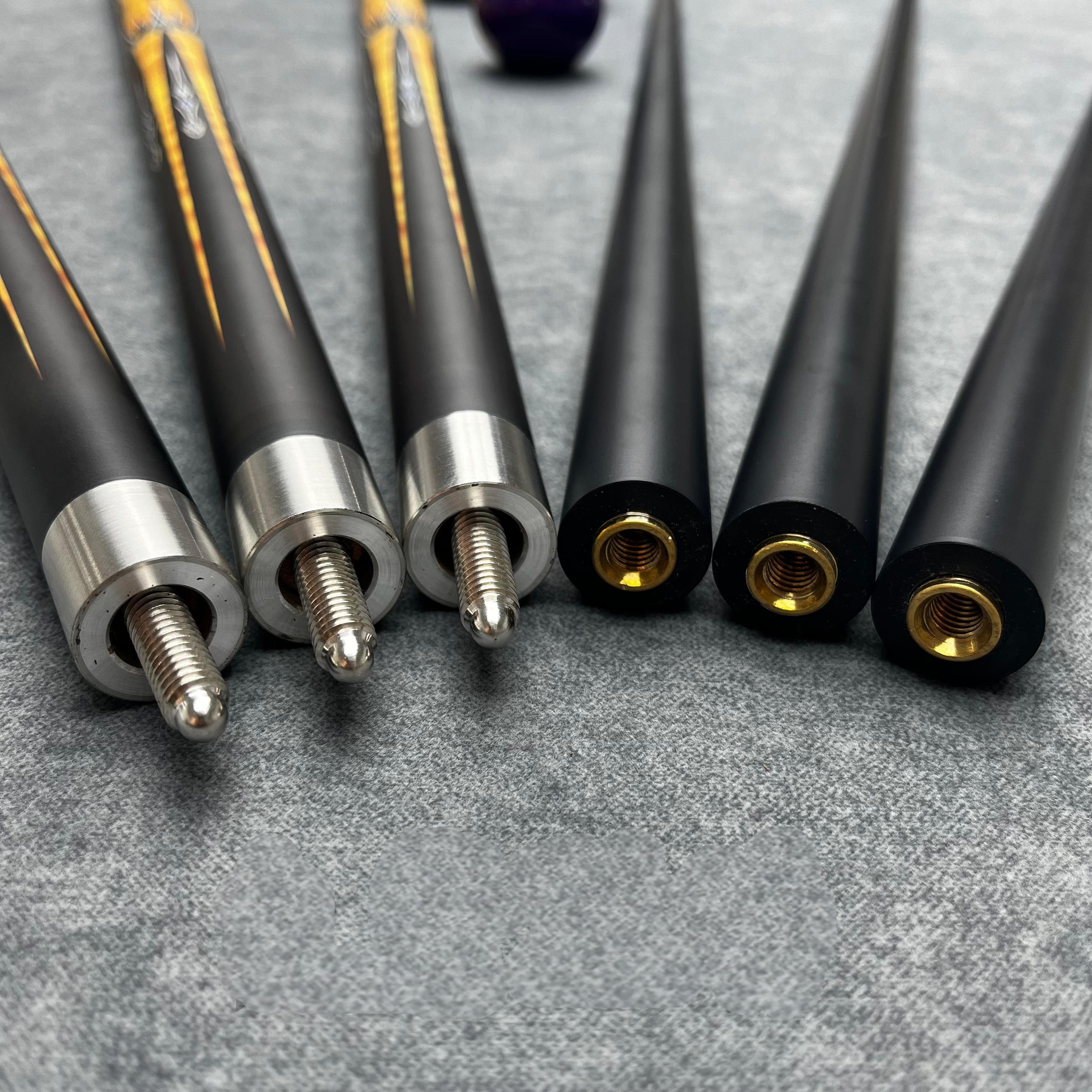 Wholesale Black Technology 1/2 Split 9.8Mm Glass Fiber Pool Cue Stick Billiard Set With Gift Accessories