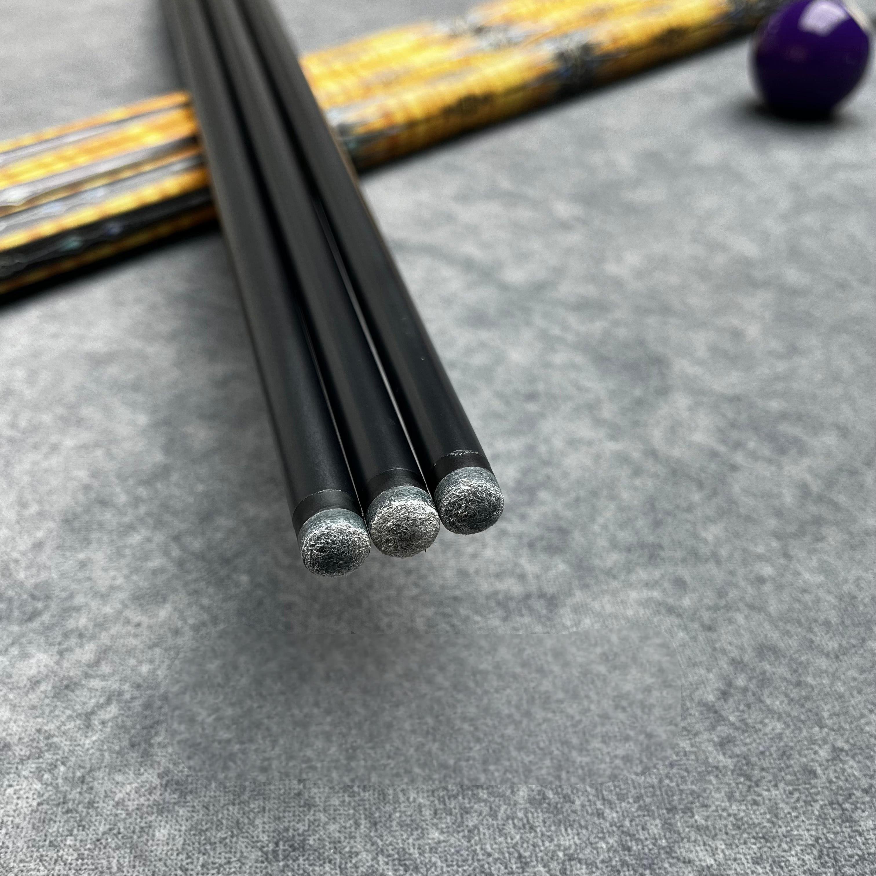 Wholesale Black Technology 1/2 Split 9.8Mm Glass Fiber Pool Cue Stick Billiard Set With Gift Accessories