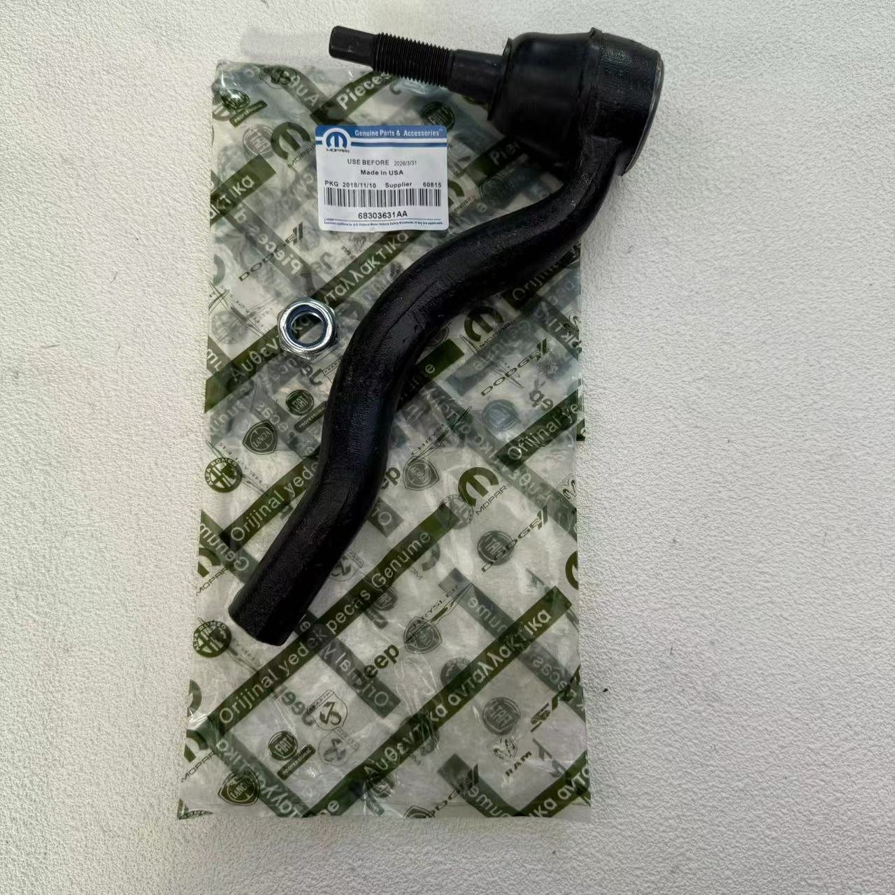 Original Equipment Manufacturer New 2016-2024 Mopar D Odge J Eep Durango Cherokee Tie Rod Outer End 68303631AA